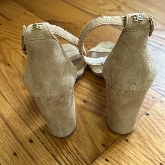 sam edelman | yaro block heel sandal - oatmeal suede - Picture 4 of 9